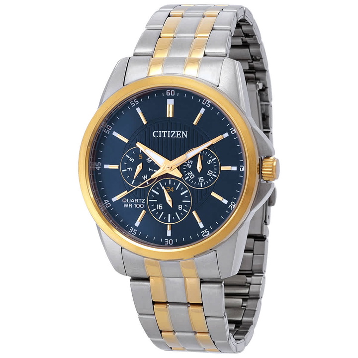Photo: Citizen Quartz Blue Dial Two-Tone Mens Watch AG8348-56L