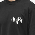 AMIRI Men's Staggered Logo T-Shirt in Black