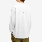WTAPS Men's 10 Long Sleeve Plain T-Shirt in White