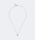 Fendi FF crystal-embellished pendant necklace