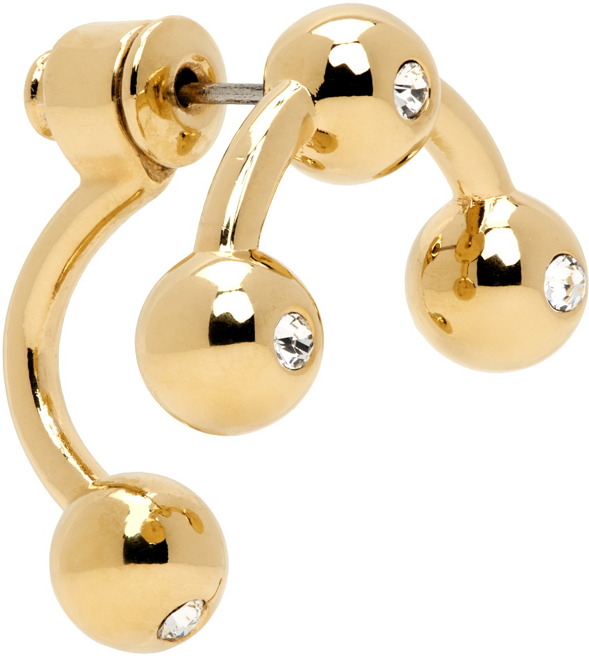 Lorette Colé Duprat Gold Quadri XS Single Earring