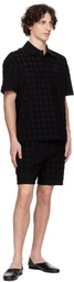 AMIRI Black MA Quad Toweling Polo