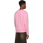 MSGM Pink Panel Logo Sweatshirt