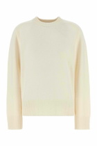 Loulou Studio Ivory Cashmere Baltra Sweater