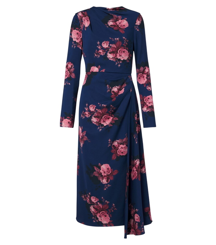 Photo: Erdem Floral jersey midi dress
