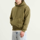 Nike Men's Solo Swoosh Pullover Hoodie in Medium Olive/White