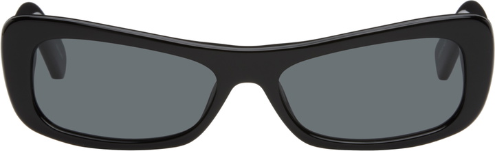 Photo: JACQUEMUS Black La Casa 'The Capri' Sunglasses