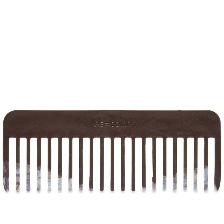 Photo: Re=Comb Recycled Plastic Hair Comb in Pony Brown/White