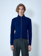 Jil Sander Zip-Up Wool Knit Cardigan