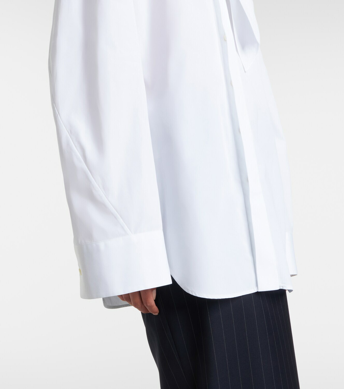 Givenchy Tie-neck cotton shirt