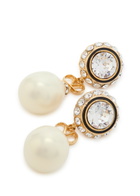 Valentino Vlogo Swarovski Pearl-embellished Earrings - Gold - One Size