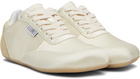 MM6 Maison Margiela Yellow Satin Factory Sneakers