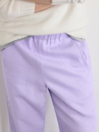God's True Cashmere - Linen Drawstring Sweatpants - Purple