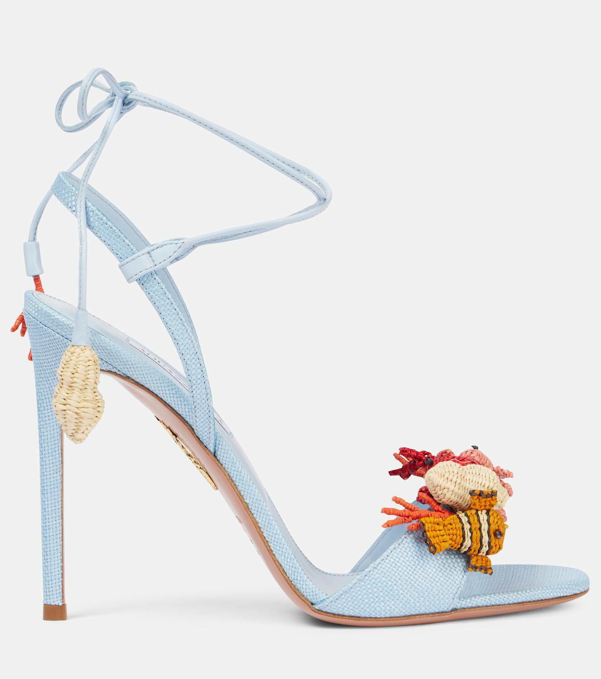 Aquazzura Marea raffia sandals
