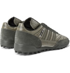 adidas Consortium - Craig Green Kontuur III Suede and Metallic Canvas Sneakers - Green