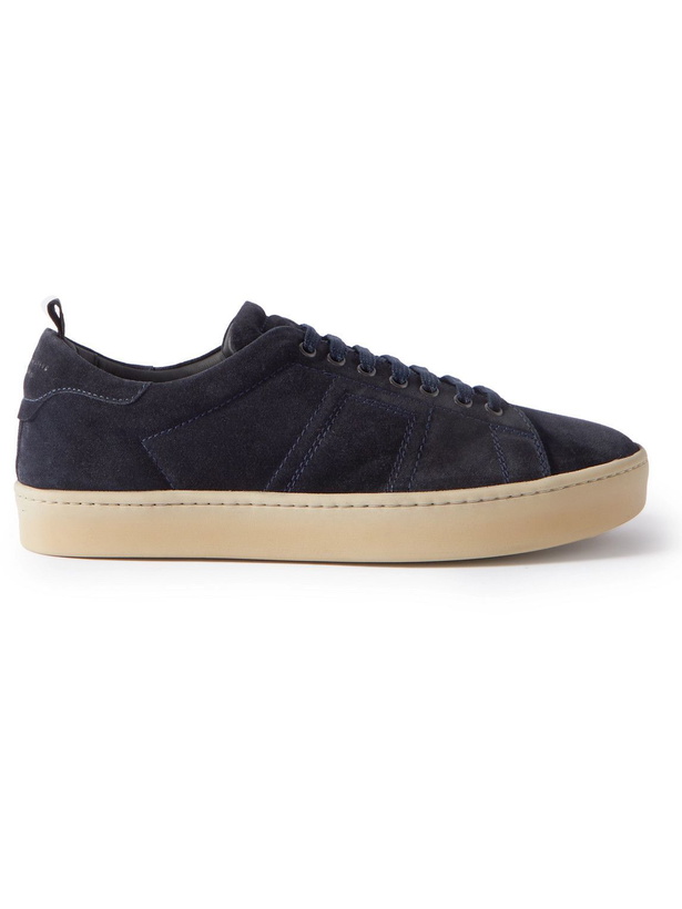 Photo: Officine Creative - Kilim Suede Sneakers - Blue