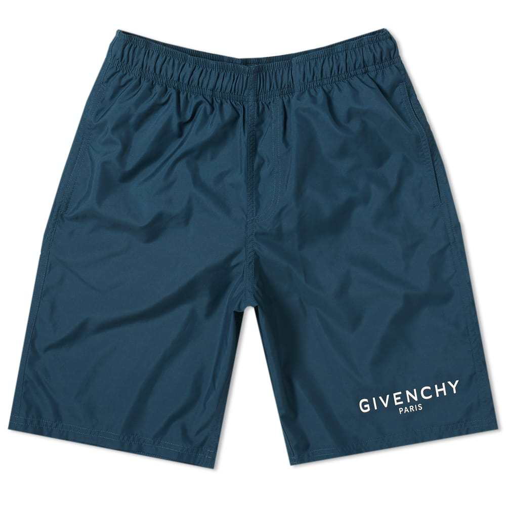 Photo: Givenchy Logo Long Swim Short