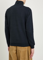Belstaff Logo-appliquéd Cotton Sweatshirt Navy