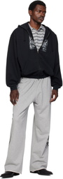 VETEMENTS Black 'Explicit Language' Zip-Up Hoodie