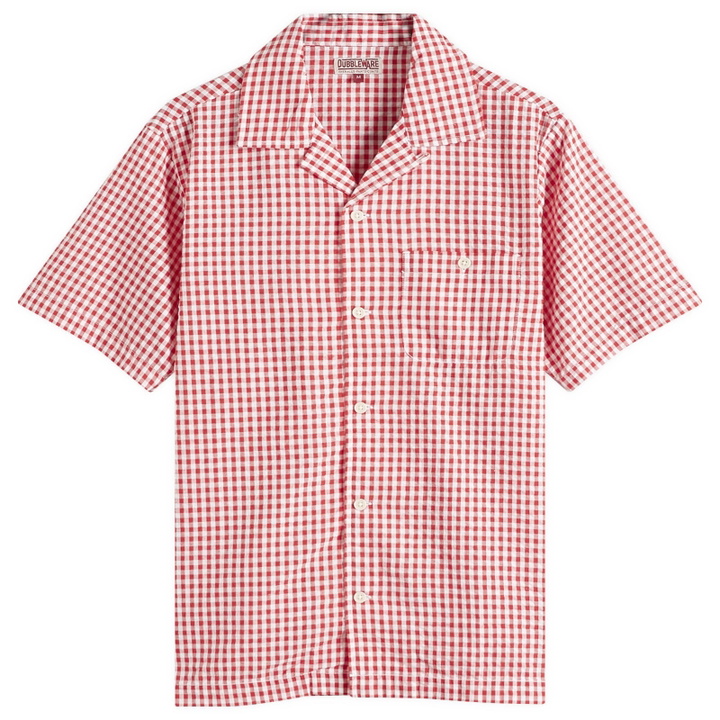 Photo: Dubbleware Men's Quincy Seersucker Vacation Shirt in Red