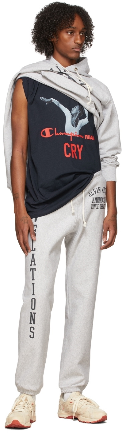 Denim Tears Navy Champion Edition Tears T-Shirt