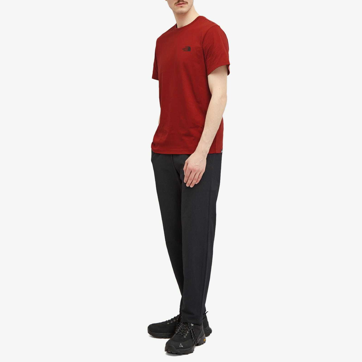 The North Face Men's Simple Dome T-Shirt in Iron Red