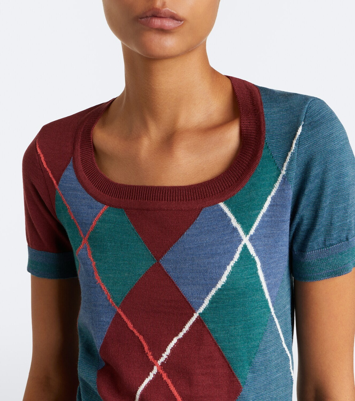 Vivienne Westwood Argyle wool and cotton sweater