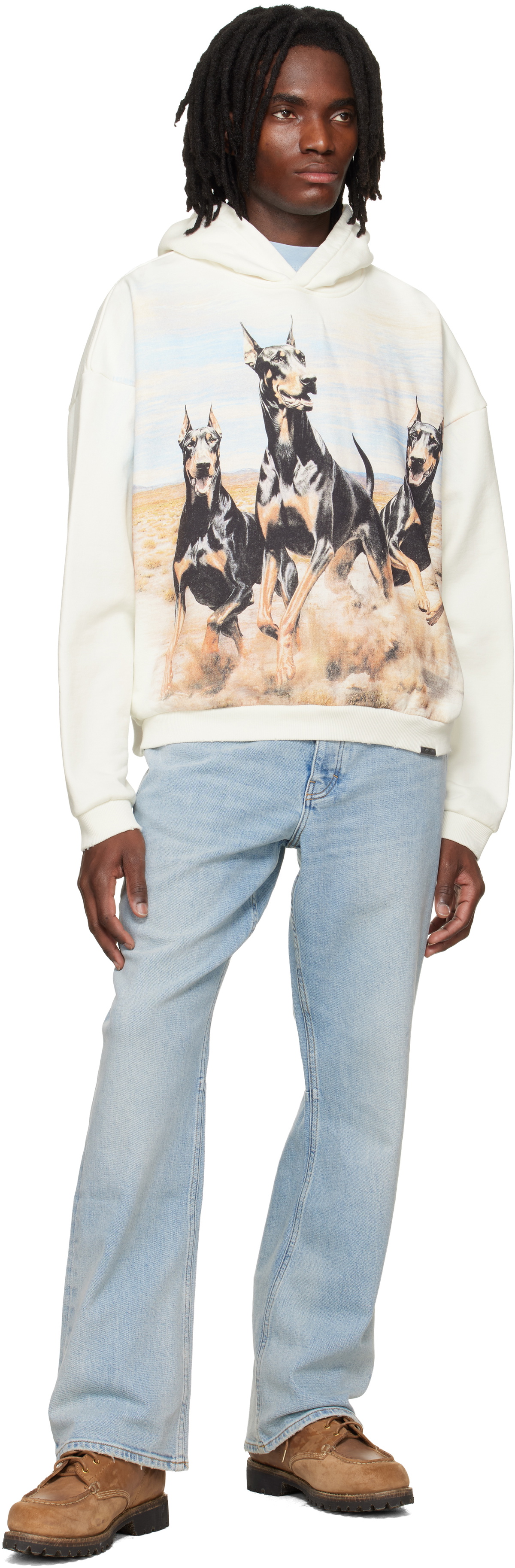 Represent Off-White Western Dobermans Hoodie