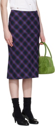 SHUSHU/TONG Purple Trumpet Hem Midi Skirt