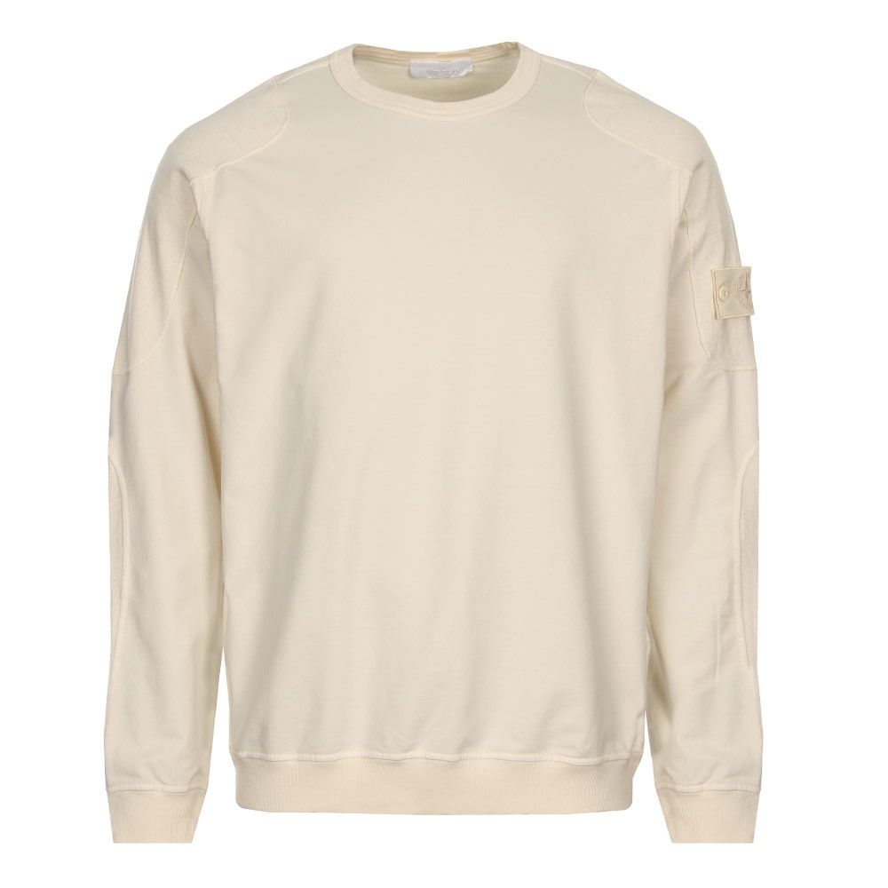 Stone island 2025 sweatshirt cream