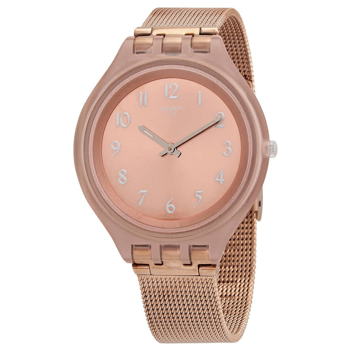Photo: Swatch Skinchic Quartz Pink Dial Ladies Watch SVUP100M