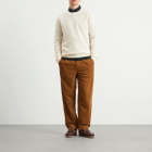 Polo Ralph Lauren Men's Brushed Shetland Knit Jumper in Cream Tonal