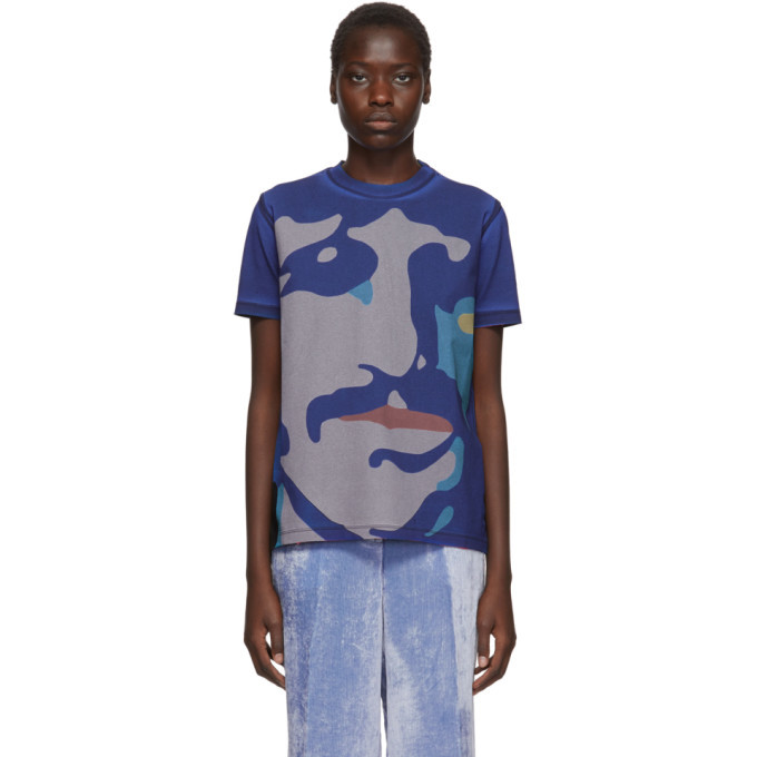 Photo: Stella McCartney Multicolor The Beatles Edition Oversized Ringo Starr and George Harrison T-Shirt