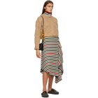 JW Anderson Multicolor Striped Rib Infinity Skirt