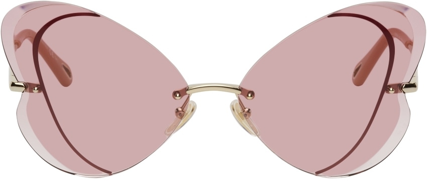 Chloé Gold Butterfly Sunglasses