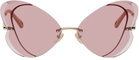 Chloé Gold Butterfly Sunglasses