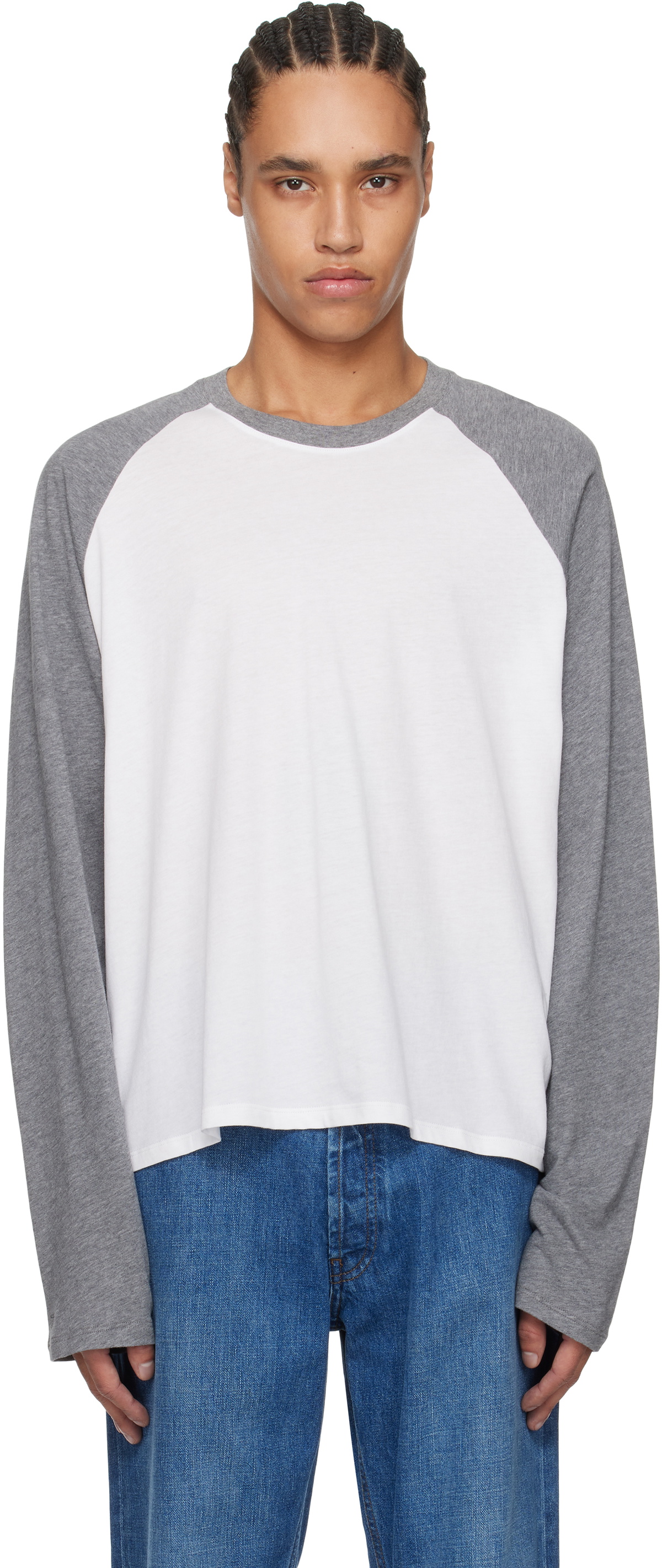 The Row White & Gray Jameson T-shirt The Row