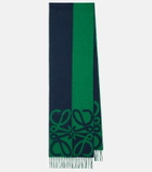 Loewe Anagram wool and cashmere scarf
