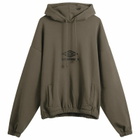 Umbro by Slam Jam Men's OG Logo Mask Hoodie in Dark Olive