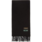 Gucci Black Wool and Cashmere Scarf