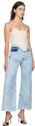 Marques Almeida Off-White Paneled Corset