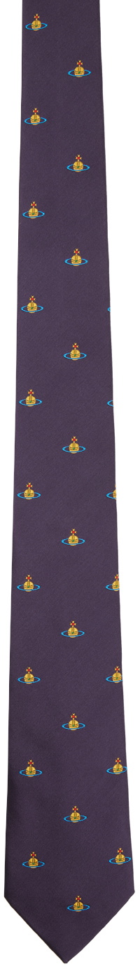 Vivienne Westwood Purple Orb Tie