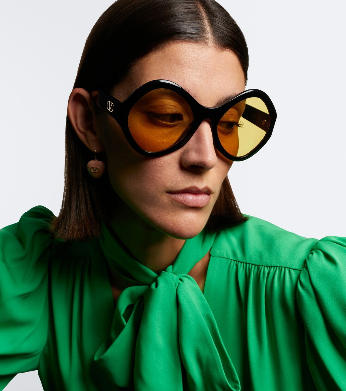 Valentino L'8 VLogo round sunglasses