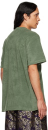 NEEDLES Green Crewneck T-Shirt