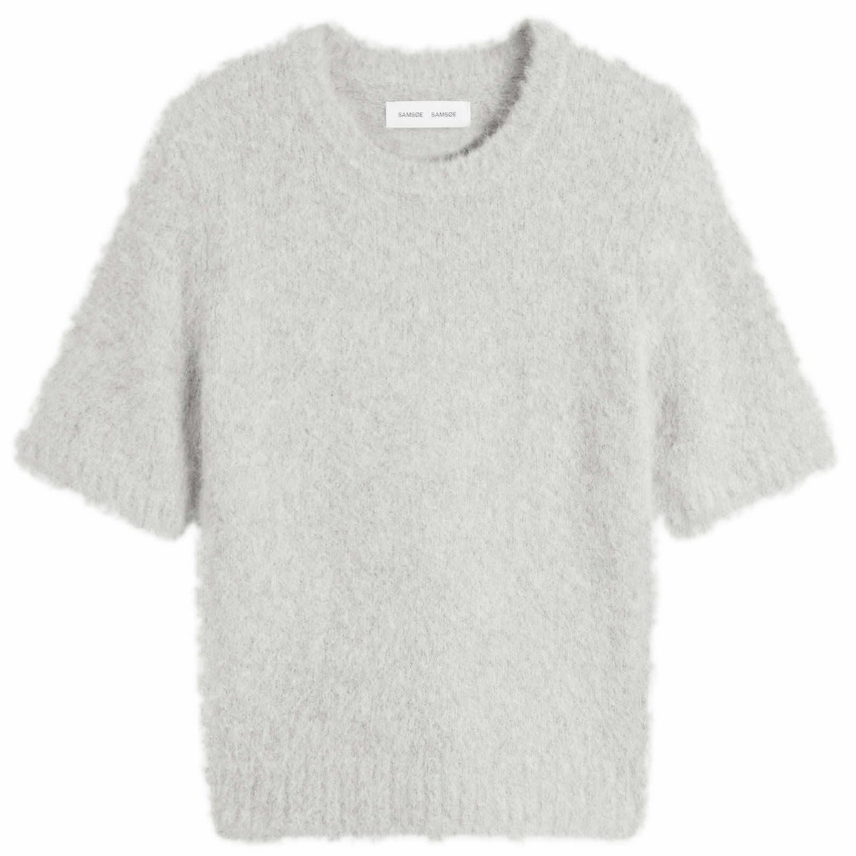 Samsøe Samsøe Women's Sajeanne Knit Top in Light Grey Melange