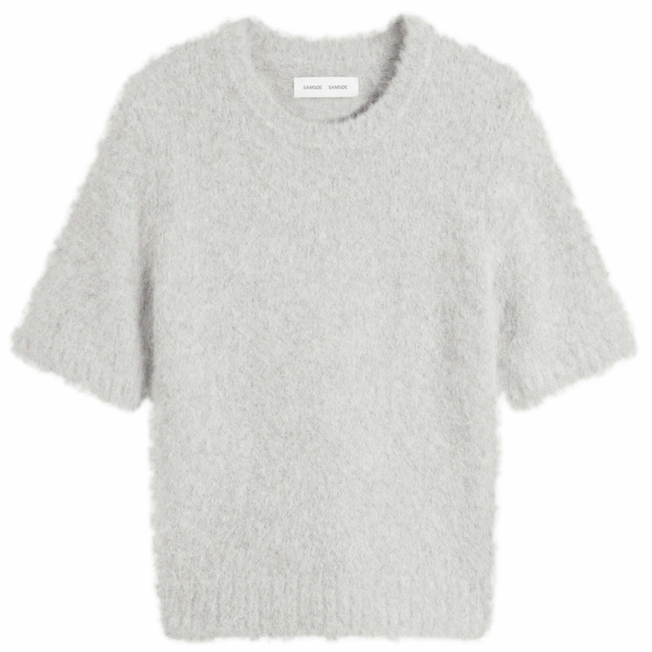 Photo: Samsøe Samsøe Women's Sajeanne Knit Top in Light Grey Melange