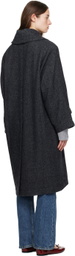 Caro Editions Navy Coco Coat
