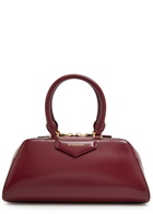 Givenchy Antigona East-west Small Leather top Handle bag - Burgundy - One Size