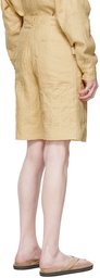 Jacquemus Beige 'Le Short Raphia' Shorts