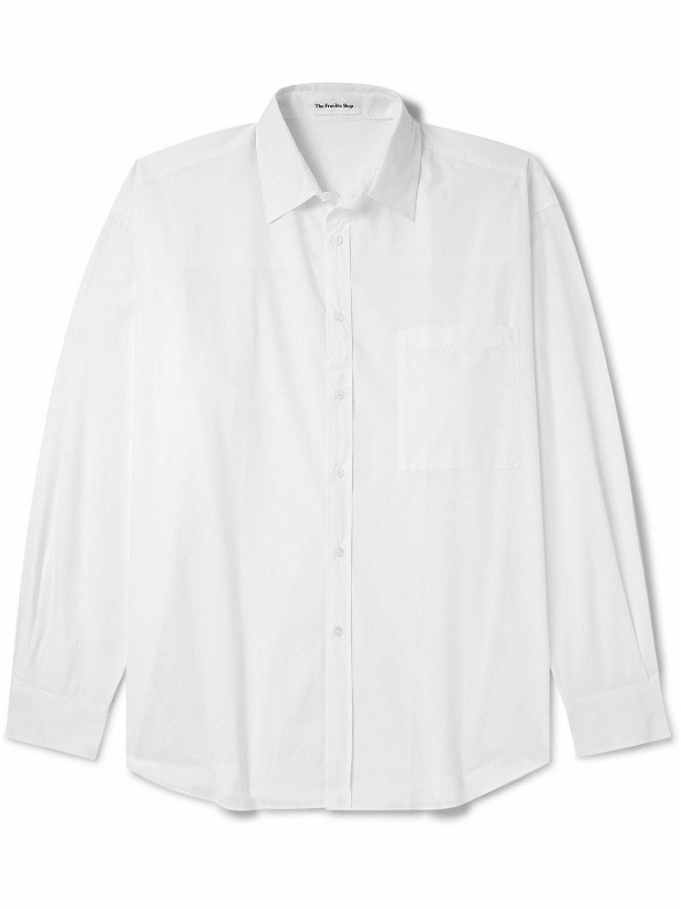 Photo: The Frankie Shop - Matthias Oversized Cotton-Poplin Shirt - White